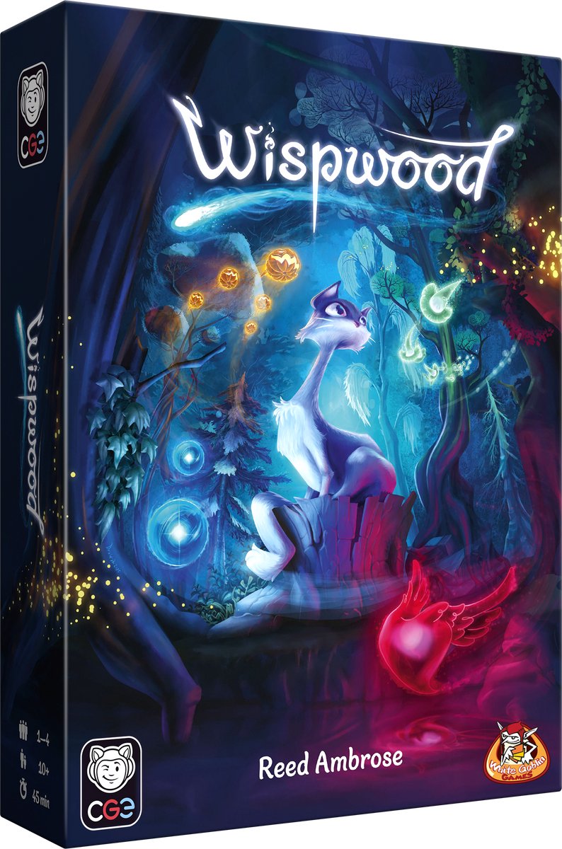 White goblin games - wispwood - familiespel - 1 tot 4 spelers - voor gezinnen en volwassenen - magisch bordspel - vanaf 10 jaar