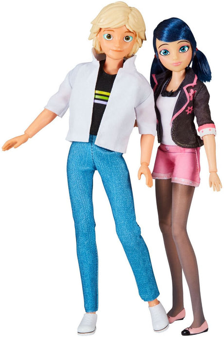 Bandai miraculous marinette adrien poppenset - 26 cm
