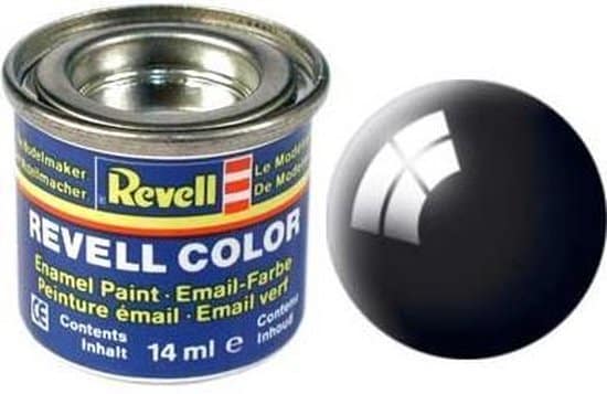 Revell email verf # 07 - zwart, glanzend