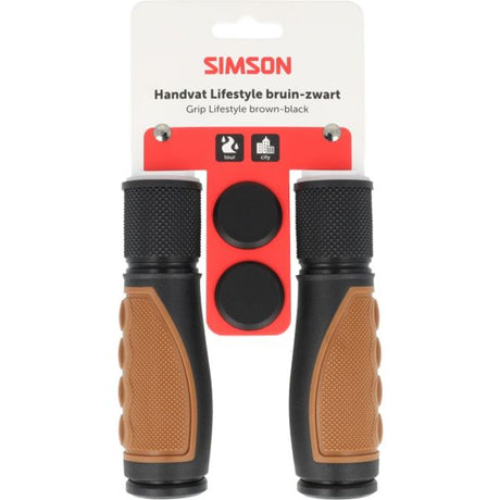 Simson handvatset lifestyle middenbruin zwart