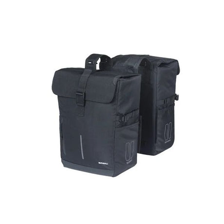 Basil tas move dubbel zwart | 30l