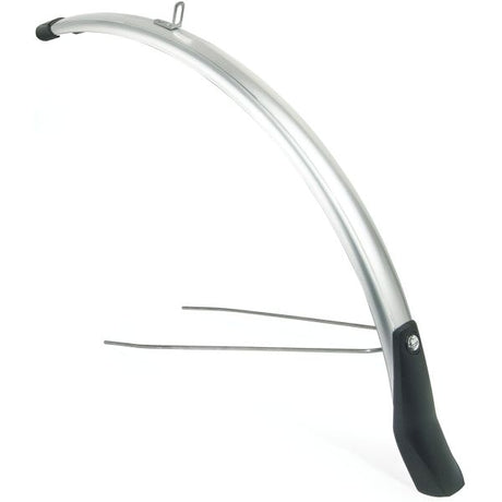 Voorspatbord Eurofender Snello 28 x 46 mm - zilver