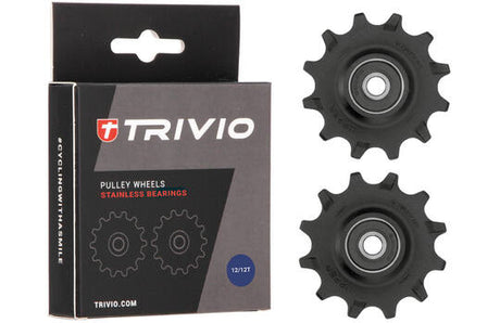 Trivio - derailleurwieltjes 12 12t stainless lagers