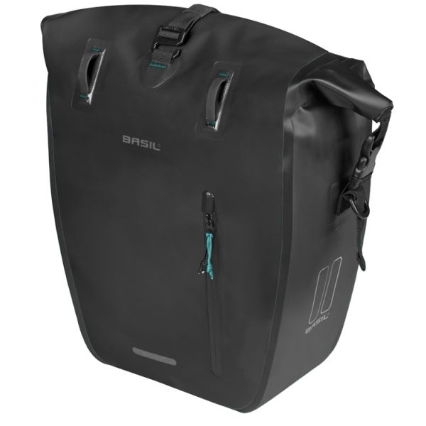 Basil tas rivo l enkel zwart | mik hooks | 15l