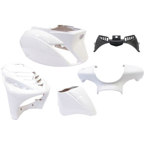 Edge plaatset 5-delig voor piaggio zip-sp vanaf bouwjaar 2000 - glanzend wit