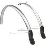 Eurofender Spatbordset Scatto 28 x 51 mm zilver