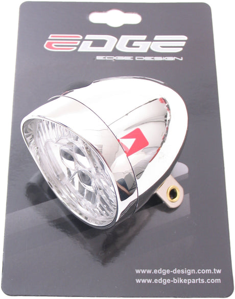 Edge Koplamp Retro 3 led aan uit incl. batterijen chroom