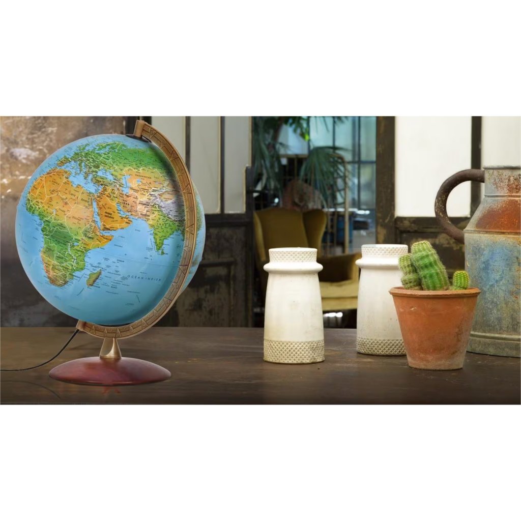 Kangaro astra nr-0330aslg-fr wereldbol franstalig 30 cm + led-verlichting