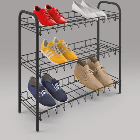 Metaltex Metaltex Shoe Schoenenrek 3 Etages 64x23x59 cm Zwart