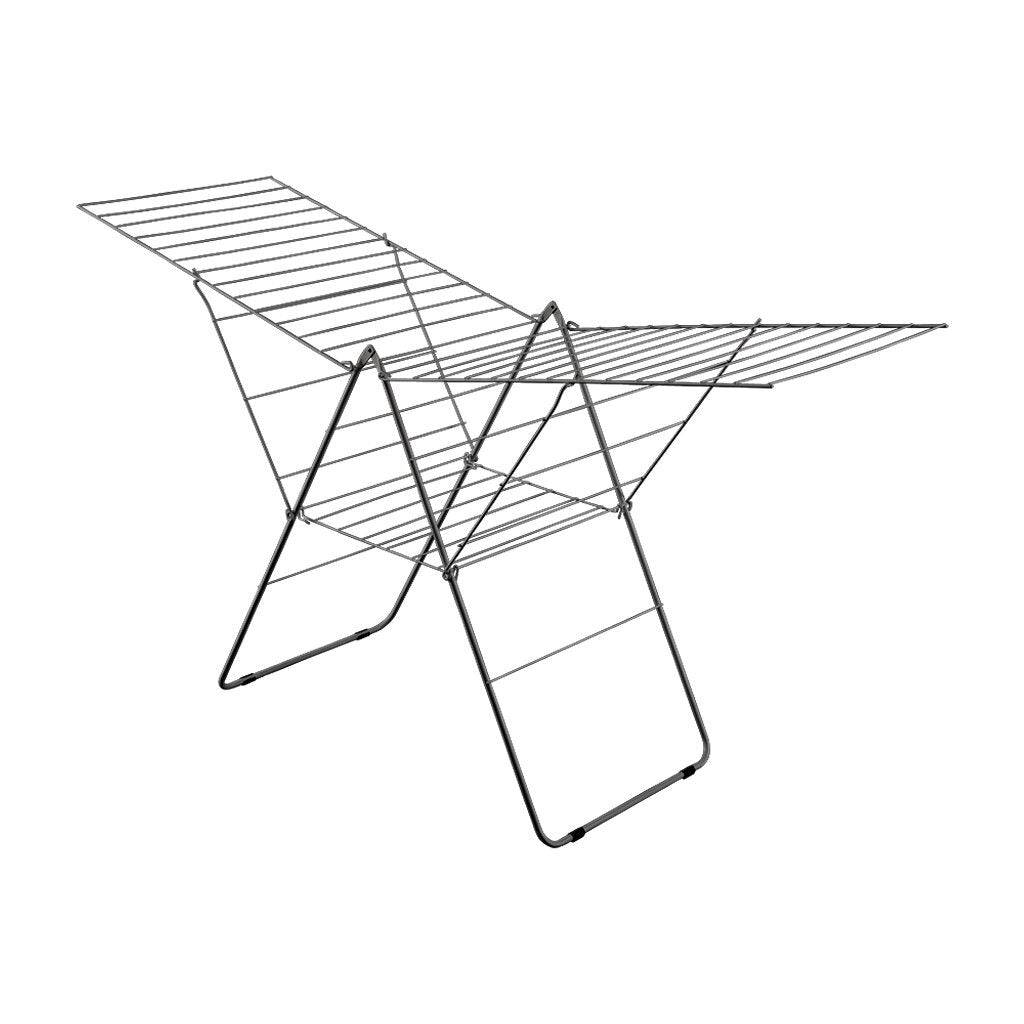 Metaltex metaltex amsterdam droogrek 32 m drooglijn 208x64x104 cm zwart