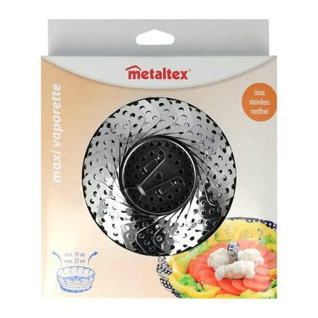 Metaltex Metaltex Maxi Vaporette Stoommandje 19-27 cm RVS