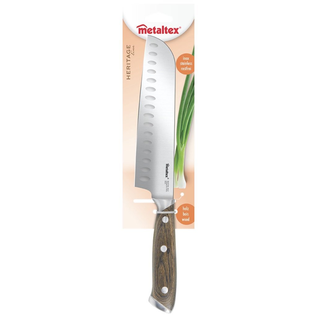Metaltex heritage santokumes 32 cm houten rvs