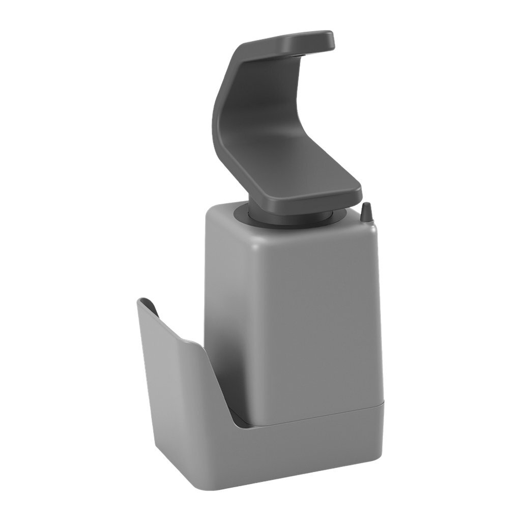 Metaltex soap-tex zeepdispenser 11x8x22 cm grijs