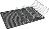Metaltex afdruiprek wingtex 51x31 cm antraciet zilver 2-delig
