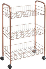 Metaltex badkamer keukentrolley lugano koper