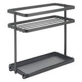 Metaltex kruidenrek 2 etages 23x11x22 cm zwart metaal