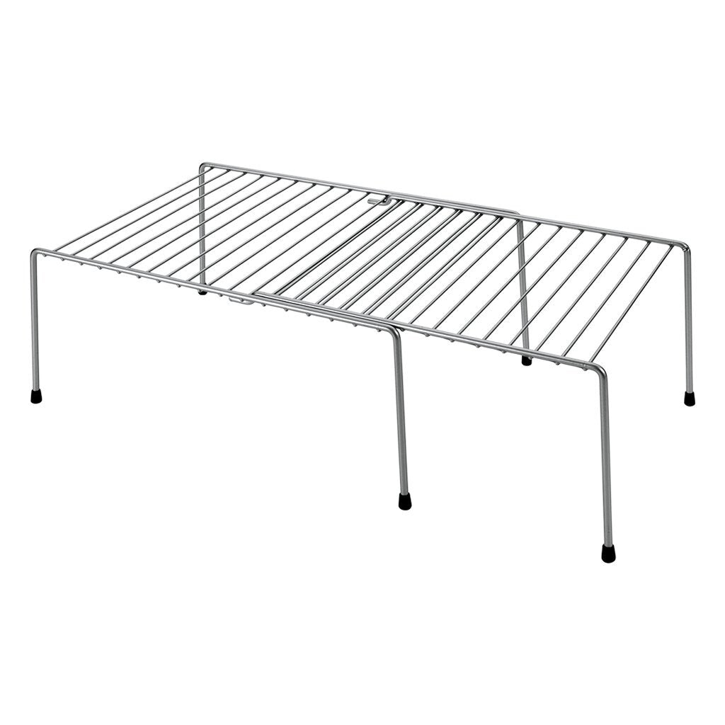 Metaltex uitschuifbaar rek 24x15x33 57 cm zilver