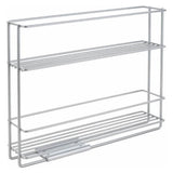 Metaltex space saver smart kitchen uitschuifbaar kruidenrek 6x28x22 cm zilver