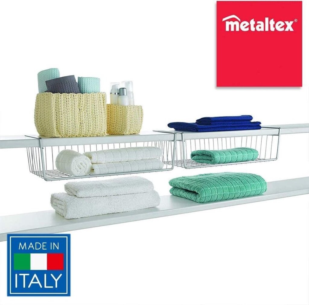 Metaltex Metaltex Opbergmand Kanguro Hangend 50x26cm Metaal Zilver