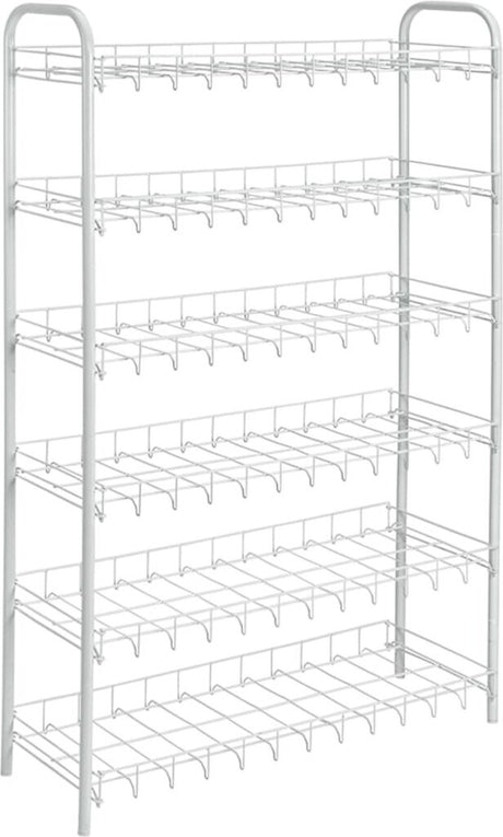 Tomado-metaltex tomado metaltex shoe 6 schoenenrek wit 64x23x104 cm 6 verdiepingen