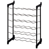Tomado-metaltex chianti wijnrek voor 30 flessen 68x50x26 cm zwart