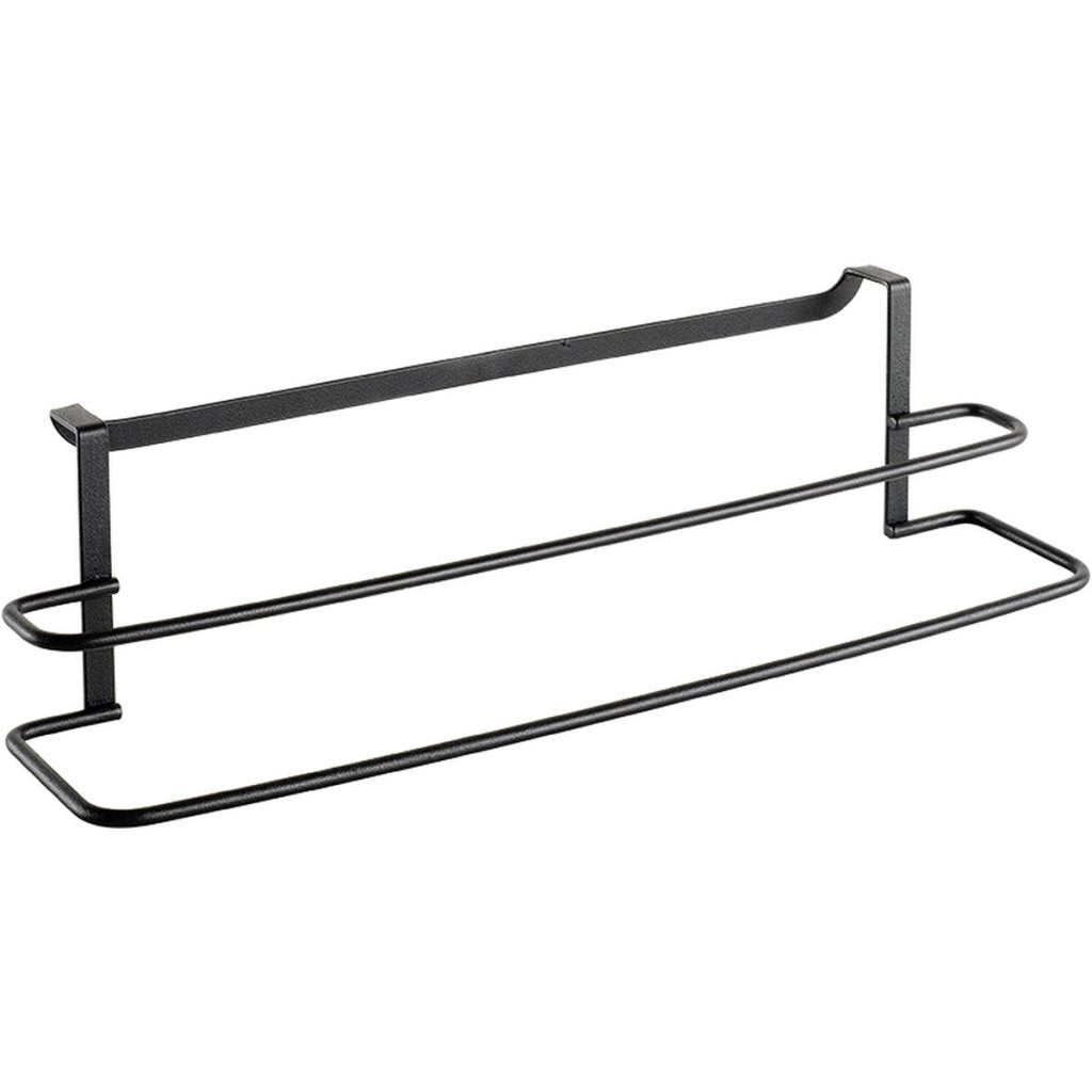 Metaltex dubbele handdoekhouder 38x10x9 cm zwart