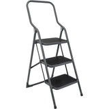 Metaltex huishoudtrap kappa 3 46x62x136 cm rvs grijs zwart