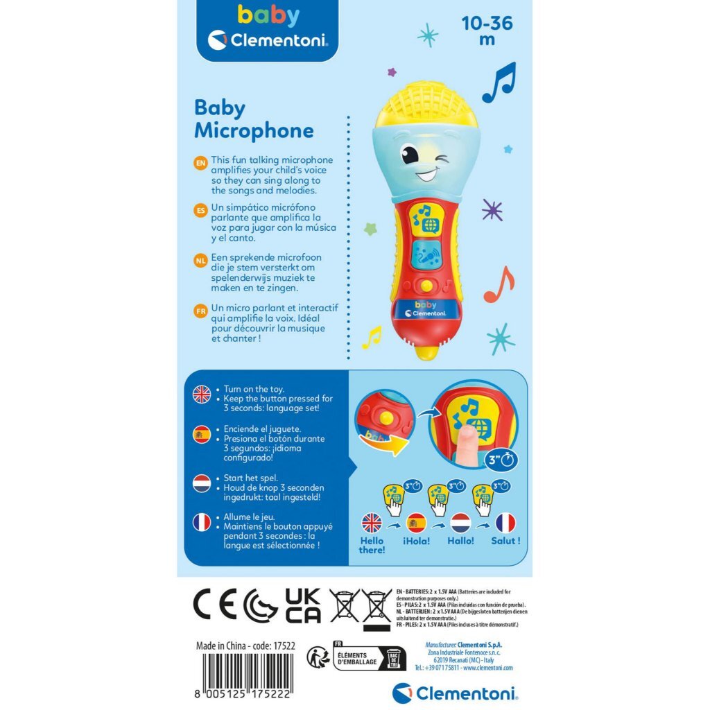 Clementoni baby muzikale microfoon