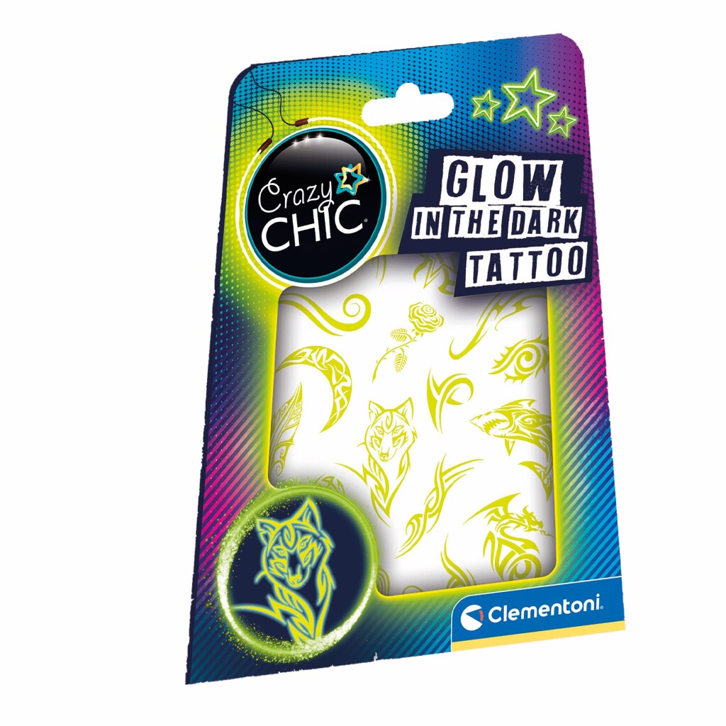 Clementoni Crazy Chic Glow In The Dark Tattoo