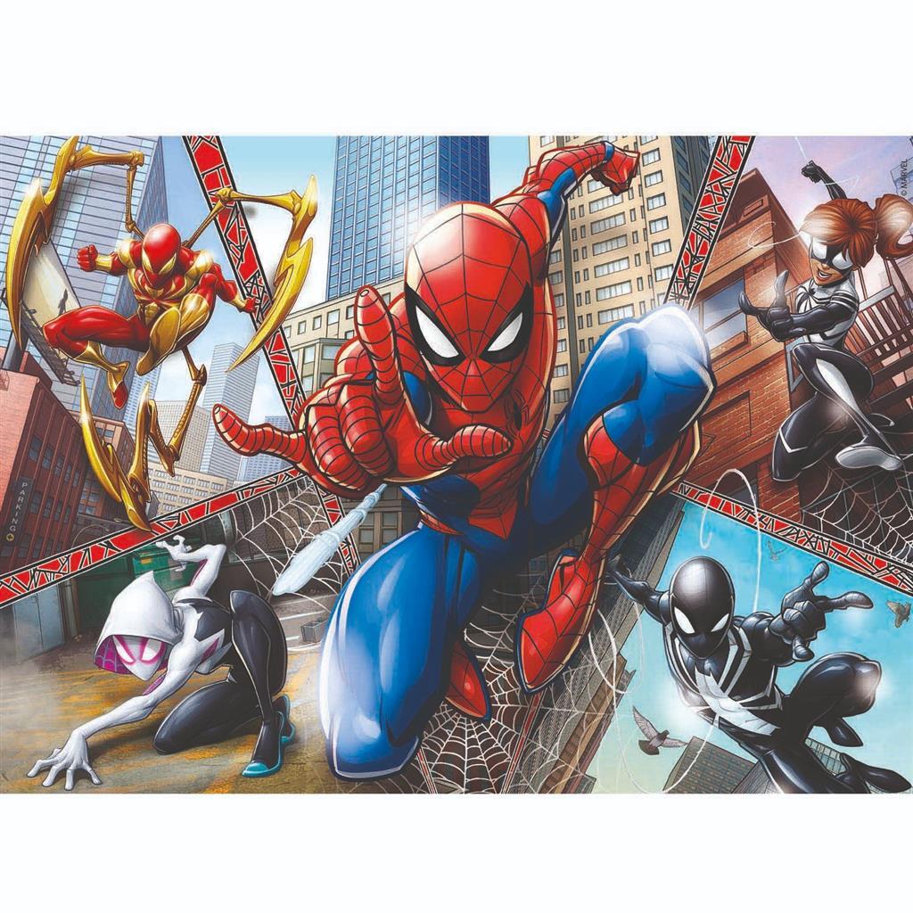 Clementoni supercolor puzzel spiderman 2x60 stukjes