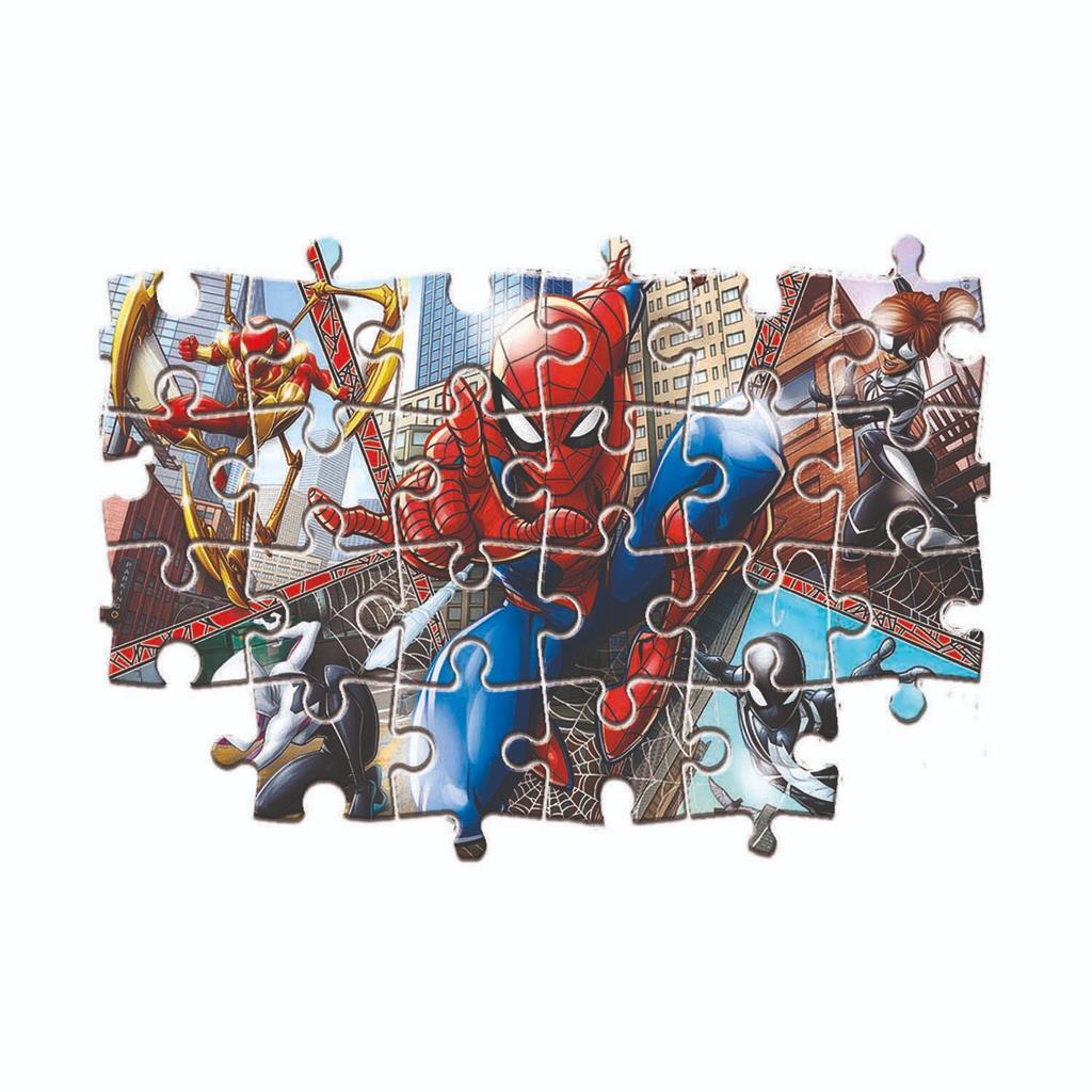 Clementoni supercolor puzzel spiderman 2x60 stukjes