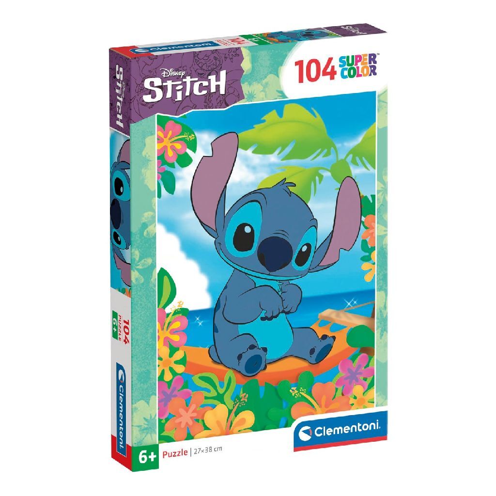 Clementoni Super Color Puzzel Stitch 104 Stukjes