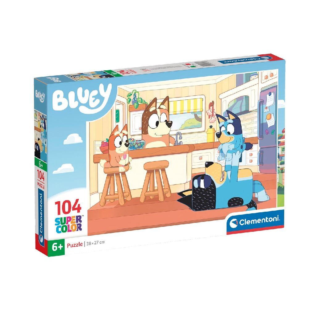 Clementoni Legpuzzel Bluey in de Keuken, 104st.