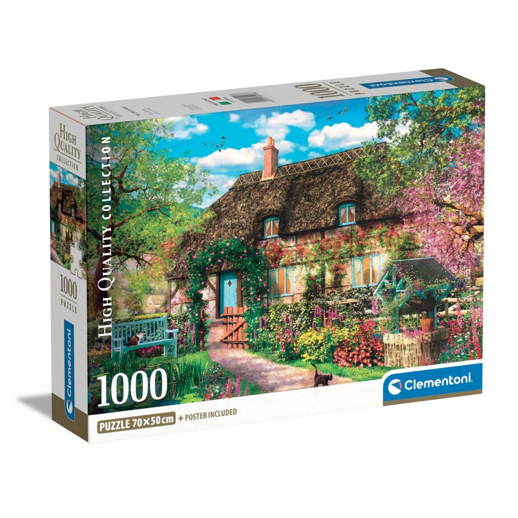 Clementoni High Quality Collection Puzzel + Poster Het Oude Huisje 1000 Stukjes