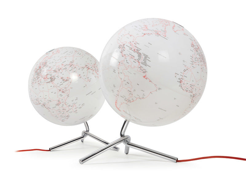 Atmosphere Atmosphere NR-0331NONO-GB Globe Nodo 30cm Diameter Met Verlichting Wit Rood