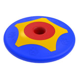 Bama pet trotto disk hondenspeelgoed 24.5x4.5 cm blauw geel rood