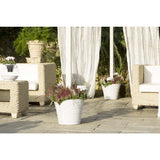 Bama tulipano bloempot 5l 34.5x19x30 cm 4 stuks wit
