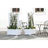 Bama fioriera separe bloemenbak 80x42.5x150 cm wit