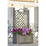 Bama fioriera separe bloemenbak 80x42.5x150 cm grijs