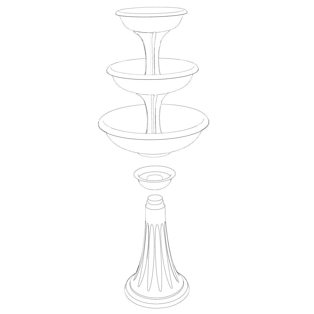 Bama trevy fioriera plantenbak 50x114 cm taupe