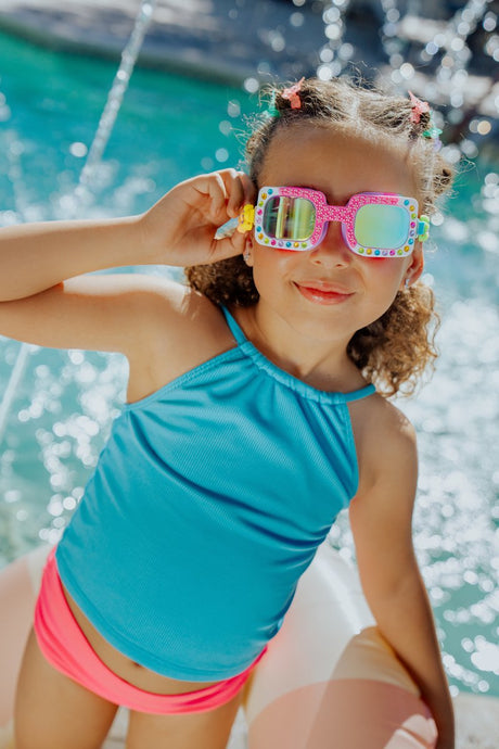 Bling2o zwembril kinderen - pretty girl poppy - duikbril - anti-fog - uv-protect - multicolor