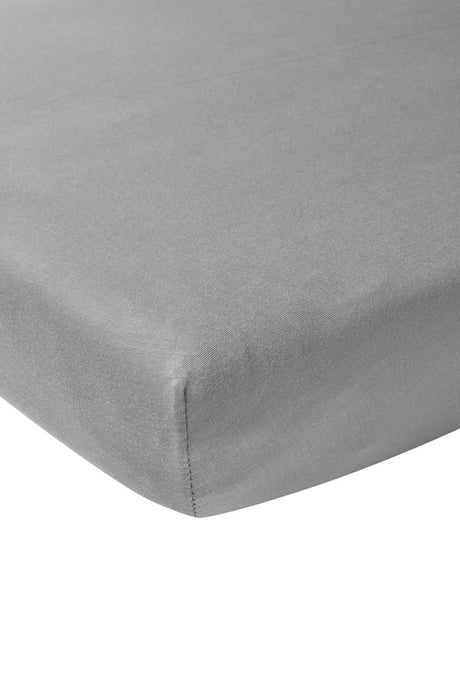 Meyco baby uni hoeslaken co-sleeper - grey - 50x90cm