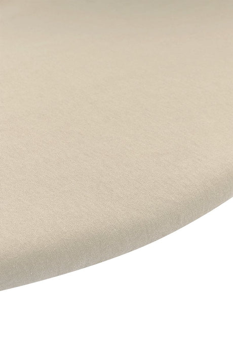 Meyco baby uni hoeslaken boxmatras - sand - rond 90 95cm