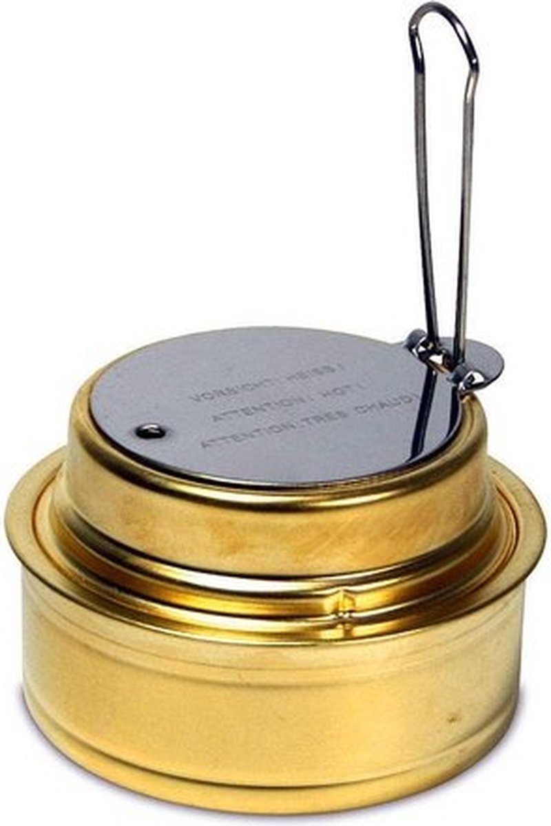 Esbit spiritus alcohol brander - messing - compact - met handvat