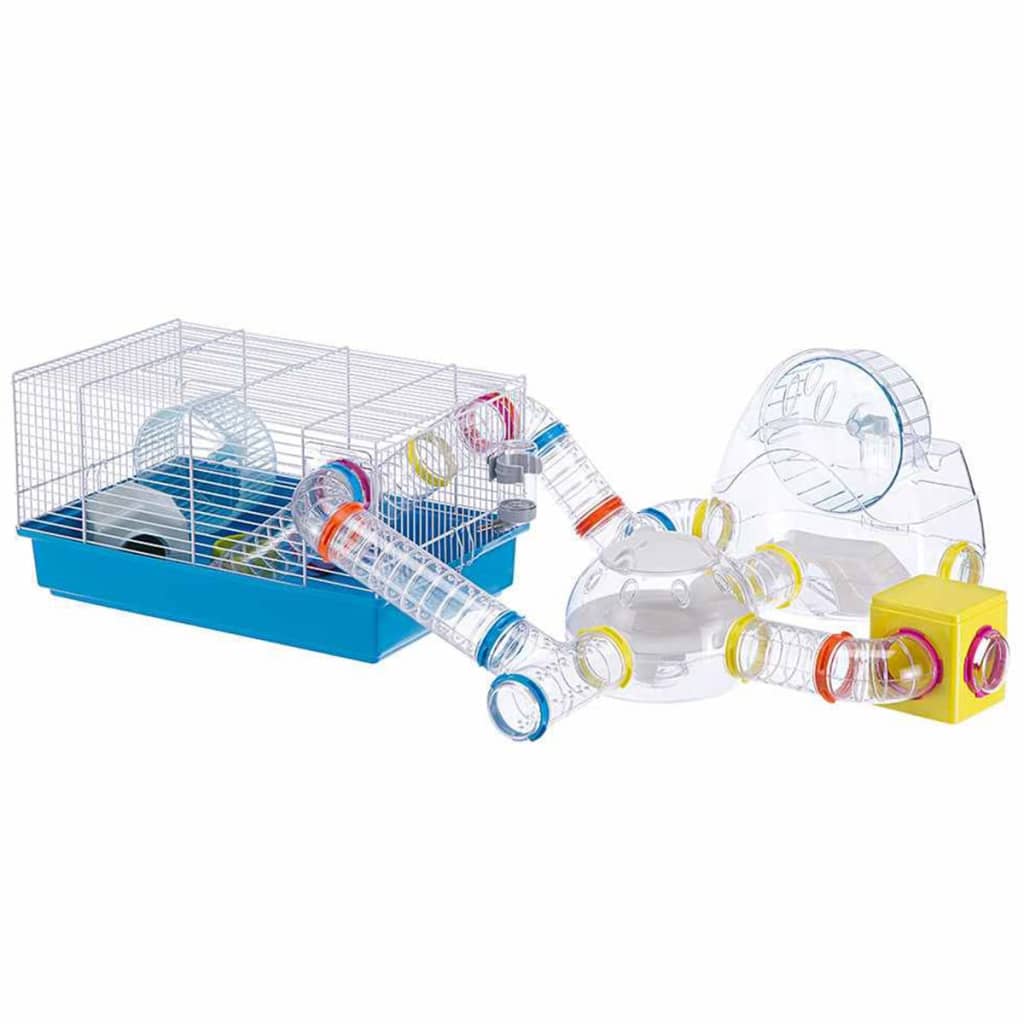 Ferplast hamsterkooi paula 46x29,5x24,5 cm blauw 57906411