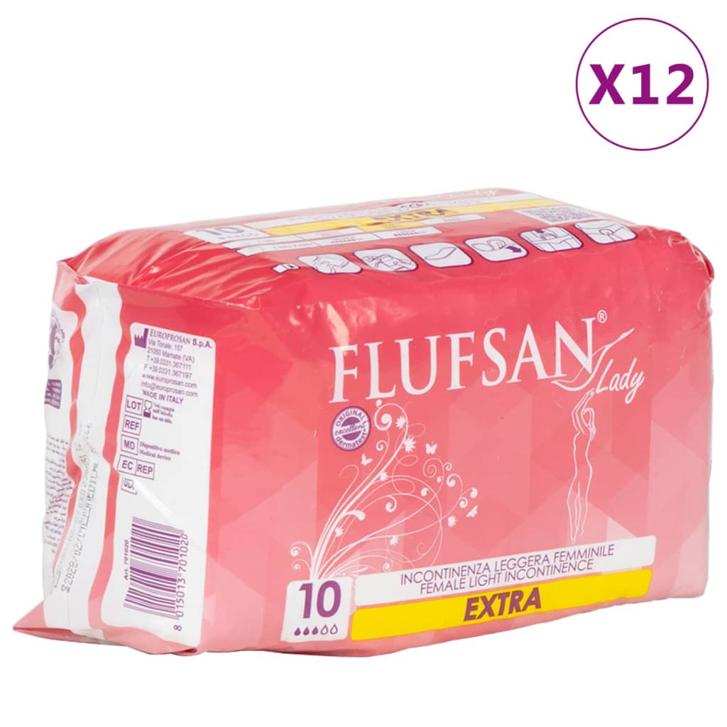 VidaXL Flufsan Incontinentiemateriaal voor vrouwen 120 st