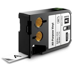 Dymo label etiketten xtl vinyl 19mmx7m zwart op wit