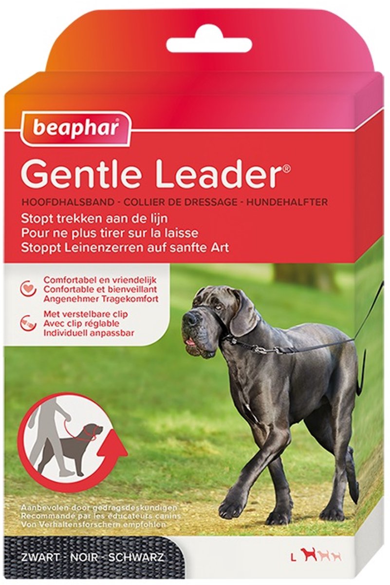 Beaphar gentle leader zwart