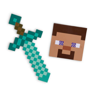 Disguise minecraft (mojang), minecraft sword mask set, one size child