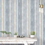 Noordwand evergreen behang gradient stripes blauw